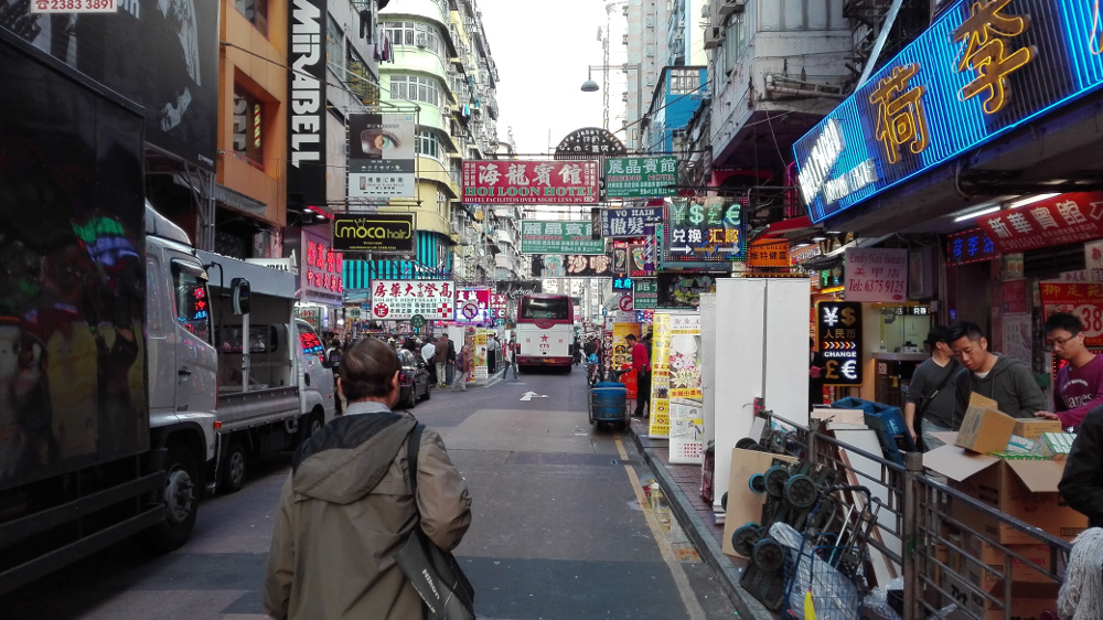 Kowloonské uličky.